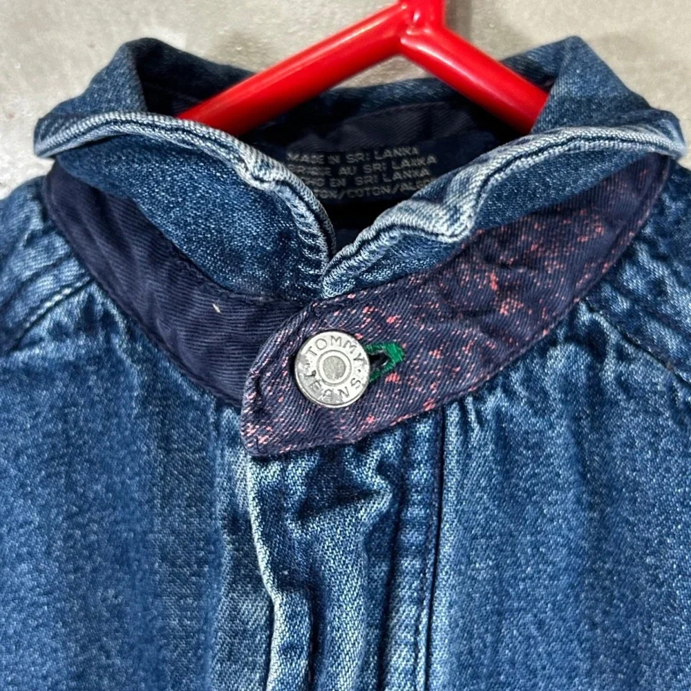 Tommy Hilfiger Tommy Jeans Kids Denim Button Down Shirt Medium Wash Size 6